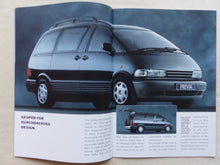 Lade das Bild in den Galerie-Viewer, Toyota Previa MJ 1996 - Prospekt Brochure + Daten & Ausstattungen 03.1996