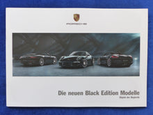 Lade das Bild in den Galerie-Viewer, Porsche Black Edition Boxster & 911 Carrera MJ 2016 - Prospekt Brochure 05.2015 - car-brochure
