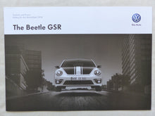 Lade das Bild in den Galerie-Viewer, VW Beetle GSR Limited 1 of 3500 MJ 2014 - Prospekt Brochure + Preisliste 10.2013