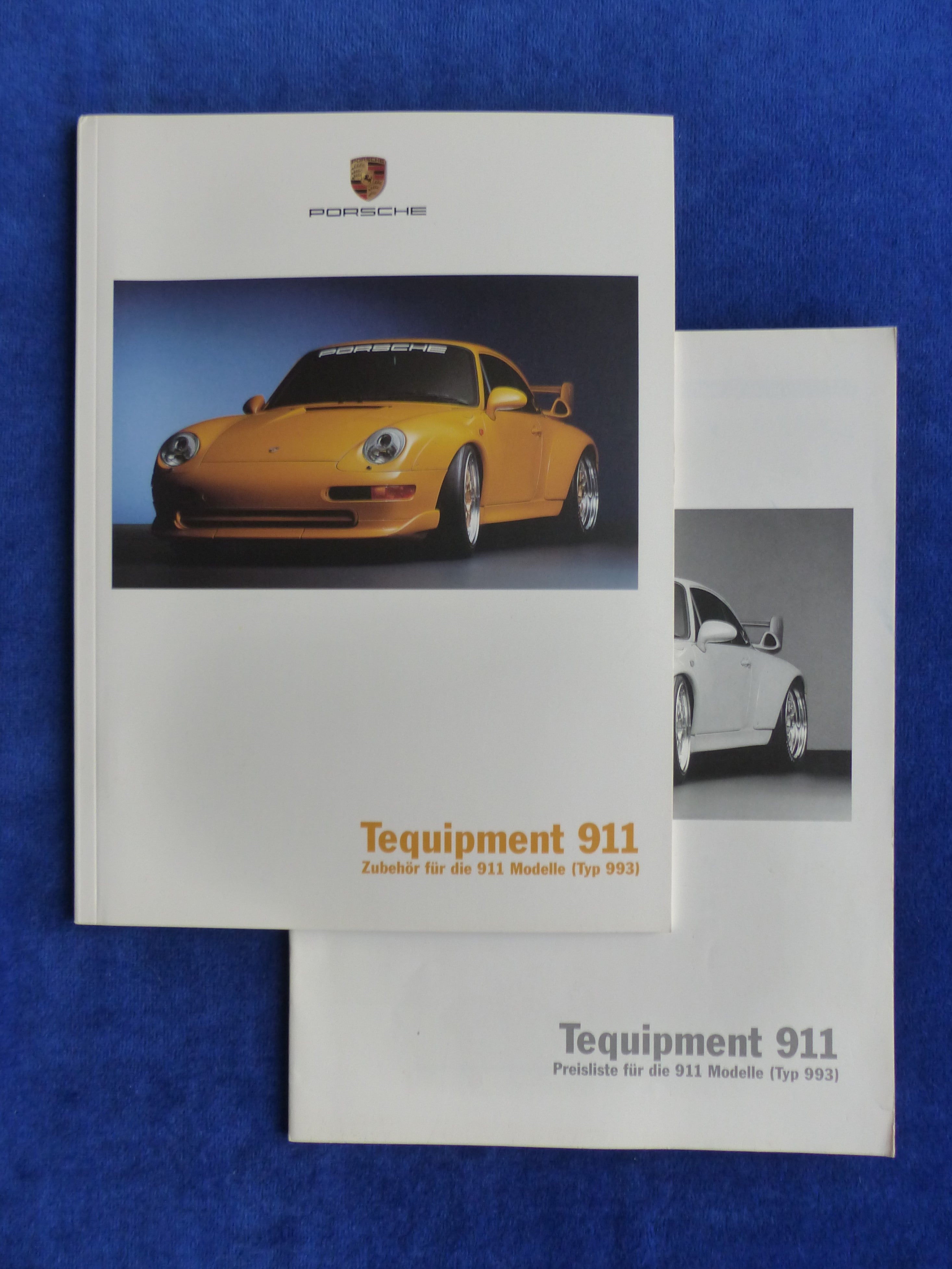 Porsche Tequipment 911 Typ 993 MJ 2000 Prospekt Brochure + Preislist