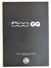 Lade das Bild in den Galerie-Viewer, Fiat 500 GQ Sondermodell MJ 2014 - Prospekt Brochure + Preisliste 03.2014