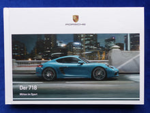 Lade das Bild in den Galerie-Viewer, Porsche 718 Boxster Cayman Typ 982 MJ 2020 - Hardcover Prospekt Brochure 05.2019