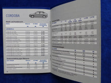 Lade das Bild in den Galerie-Viewer, Seat Programm 1998 Cordoba Ibiza Cupra - Prospekt Brochure + Preisliste 09.1997
