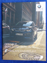 Lade das Bild in den Galerie-Viewer, BMW i3 & i3s eDrive Elektroauto MJ 2018 - Prospekt Brochure + Preisliste 11.2017