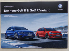 Lade das Bild in den Galerie-Viewer, VW Golf R Variant TSI 4Motion MJ 2018 - Prospekt Brochure + Preisliste 08.2017