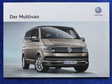 Lade das Bild in den Galerie-Viewer, VW Bus T6 Multivan Colour Edition 70 Jahre MJ 2018 - Prospekt Brochure 11.2017