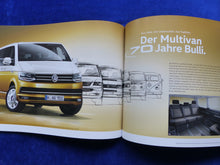 Lade das Bild in den Galerie-Viewer, VW Bus T6 Multivan Colour Edition 70 Jahre MJ 2018 - Prospekt Brochure 11.2017