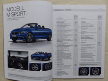 Lade das Bild in den Galerie-Viewer, BMW 4er Cabrio 440i Typ F33 MJ 2020 - Prospekt Preisliste Brochure 07.2019 - car-brochure