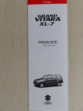 Lade das Bild in den Galerie-Viewer, Suzuki Grand Vitara XL-7 MJ 2002 - Prospekt Brochure + Preisliste 10.2001 - car-brochure