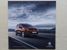 Lade das Bild in den Galerie-Viewer, Peugeot Rifter MJ 2019 - Prospekt Brochure + Preisliste 01.2019
