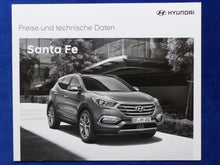 Lade das Bild in den Galerie-Viewer, Hyundai Santa Fe MJ 2017 - Prospekt Brochure + Preisliste 01.2017