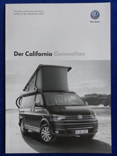 Lade das Bild in den Galerie-Viewer, VW Bus T5 California Generation MJ 2015 - Prospekt Brochure + Preisliste 10.2014