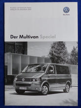 Lade das Bild in den Galerie-Viewer, VW Bus T5 Multivan Special MJ 2015 - Prospekt Brochure + Preisliste 05.2014