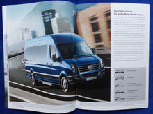 Lade das Bild in den Galerie-Viewer, VW Crafter Pritschenwagen MJ 2014 - Prospekt Brochure + Preisliste 01.2014