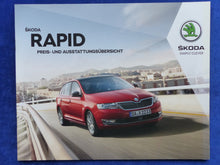 Lade das Bild in den Galerie-Viewer, Skoda Rapid Spaceback Monte Carlo MJ 2018 - Prospekt + Preisliste 11.2017