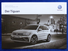 Lade das Bild in den Galerie-Viewer, VW Tiguan R-Line 4Motion MJ 2018 - Prospekt Brochure + Preisliste 11.2017
