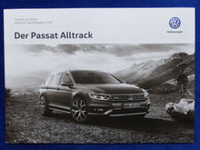 Lade das Bild in den Galerie-Viewer, VW Passat Alltrack MJ 2018 - Prospekt Brochure + Preisliste 11.2017