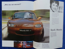 Lade das Bild in den Galerie-Viewer, Mazda Programm 1999 - 323 626 Demio MX-5 Xedos - Prospekt + Preisliste 01.1999