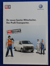 Lade das Bild in den Galerie-Viewer, VW T5 Transporter Bild Profi-Transporter MJ 2012 - Prospekt Brochure 09.2011