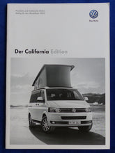 Lade das Bild in den Galerie-Viewer, VW Bus T5 California Edition MJ 2013 - Prospekt Brochure + Preisliste 01.2013