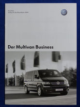 Lade das Bild in den Galerie-Viewer, VW Bus T5 Multivan Business MJ 2006 - Hardcover Prospekt + Preisliste 05.2005