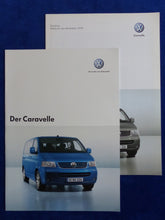 Lade das Bild in den Galerie-Viewer, VW Bus T5 Caravelle MJ 2005 - Prospekt Brochure + Preisliste 11.2004