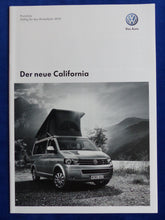 Lade das Bild in den Galerie-Viewer, VW Bus T5 California Beach MJ 2010 - Prospekt Brochure + Preisliste 09.2009