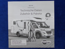 Lade das Bild in den Galerie-Viewer, Bürstner Delfin Wohnmobil Citröen - Prospekt Brochure + Preisliste 02.2020