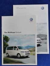 Lade das Bild in den Galerie-Viewer, VW Bus T5 Multivan United MJ 2009 - Prospekt Brochure + Preisliste 11.2008