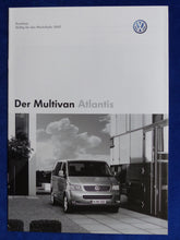 Lade das Bild in den Galerie-Viewer, VW Bus T5 Multivan Atlantis MJ 2007 - Prospekt Brochure + Preisliste 09.2006