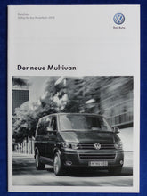 Lade das Bild in den Galerie-Viewer, VW Bus T5 Multivan Highline MJ 2010 - Prospekt Brochure + Preisliste 09.2009