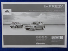 Lade das Bild in den Galerie-Viewer, Subaru Impreza MJ 2011 - Prospekt Brochure + Preisliste 07.2010