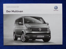 Lade das Bild in den Galerie-Viewer, VW T6 Multivan 70 Jahre Edition MJ 2018 - Prospekt Brochure + Preisliste 01.2018