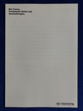 Lade das Bild in den Galerie-Viewer, Toyota Camry S Limousine MJ 1998 - Prospekt Brochure + Daten 11.1997