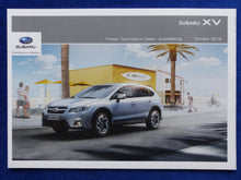 Lade das Bild in den Galerie-Viewer, Subaru XV Exclusive MJ 2017 - Prospekt Brochure + Preisliste 10.2016