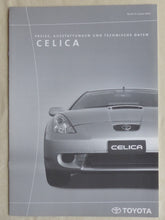Lade das Bild in den Galerie-Viewer, Toyota Celica S MJ 2000 - Prospekt Brochure + Daten & Ausstattungen 01.2000