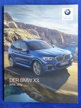 Lade das Bild in den Galerie-Viewer, BMW X3 xDrive 30i 30d M40 MJ 2019 - Prospekt Preisliste Brochure 04.2019