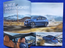 Lade das Bild in den Galerie-Viewer, BMW X3 xDrive 30i 30d M40 MJ 2019 - Prospekt Preisliste Brochure 04.2019