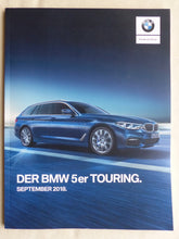Lade das Bild in den Galerie-Viewer, BMW 5er Touring 520i 540i xDrive M550d MJ 2019 - Prospekt Brochure 09.2018