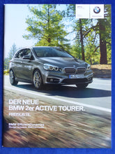 Lade das Bild in den Galerie-Viewer, BMW 2er Active Tourer 225i Typ F45 MJ 2015 - Prospekt + Preisliste 07.2014