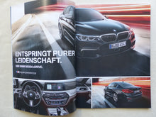 Lade das Bild in den Galerie-Viewer, BMW 5er Limousine 530e 540i M550d MJ 2019 - Prospekt Preisliste Brochure 09.2018