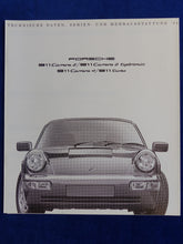 Lade das Bild in den Galerie-Viewer, Porsche 911 Carrera Turbo Typ 964 MJ 1991 - Prospekt + Daten + Preise 07.1990