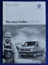Lade das Bild in den Galerie-Viewer, VW Crafter EcoProfi Kombi Kastenwagen MJ 2014 - Prospekt + Preisliste 01.2014