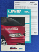 Lade das Bild in den Galerie-Viewer, Seat Alhambra MJ 1997 - Prospekt + Daten + Preisliste 05.1996