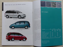 Lade das Bild in den Galerie-Viewer, Seat Alhambra Exclusiv MJ 1999 - Prospekt + Farben + Ausstattungen 06.1998