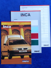 Lade das Bild in den Galerie-Viewer, Seat Inca Kastenwagen Kombi MJ 1998 - Prospekt Brochure + Daten & Farben 08.1997