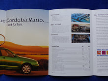 Lade das Bild in den Galerie-Viewer, Seat Cordoba Vario MJ 1998 - Prospekt Brochure + Daten & Ausstattungen 08.1997