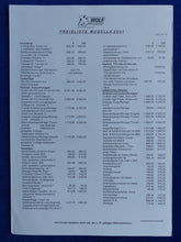 Lade das Bild in den Galerie-Viewer, Wolf Trikes 2001 Traveller TriStar - Prospekt Brochure + Preisliste 11.2000
