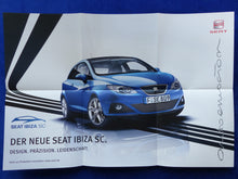 Lade das Bild in den Galerie-Viewer, Seat Ibiza SC MJ 2009 - Poster Prospekt Brochure + Preisliste 08.2008