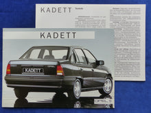 Lade das Bild in den Galerie-Viewer, Opel Kadett MJ 1986 - Prospekt Brochure + Daten & Ausstattungen 09.1985